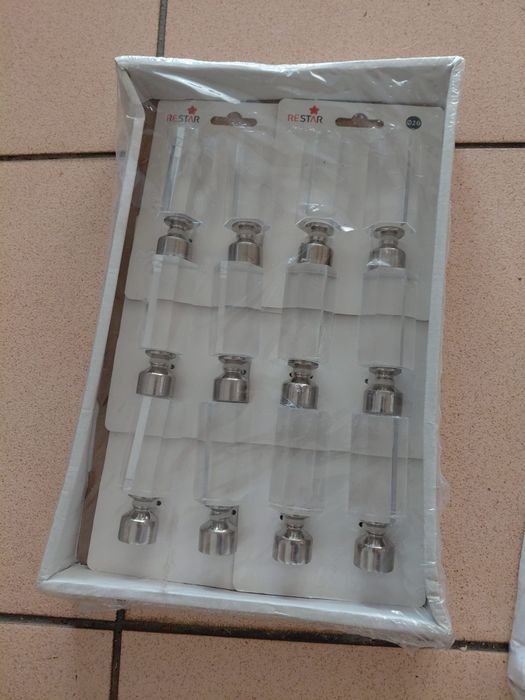 Varões de cortinas em inox com pontas