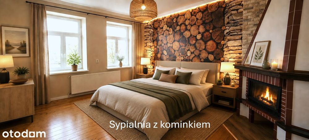 81,79 m² | Centrum Żyrardowa | 200 m PKP I Balkon | Kominek