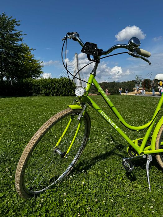 Rower Romet VINTAGE D LIMITED 28" + koszyk, rama 20" L, limonkowy W-WA