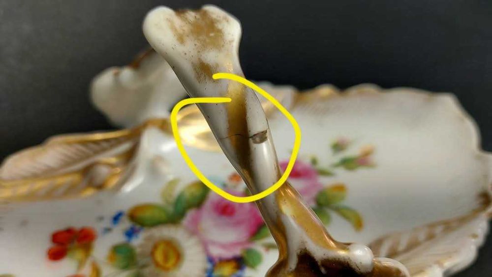 Paterka ręcznie malowana porcelana