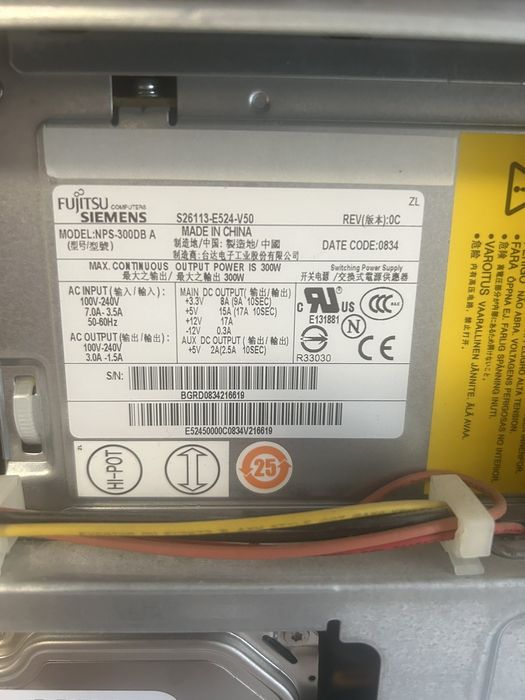 Пк Fujitsu Siemens Computer