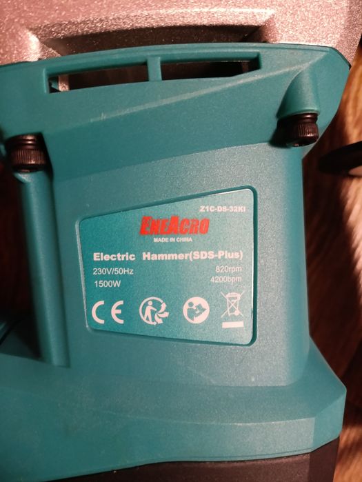 ENEACRO SDS-Plus Перфоратор 1500 W 6 Джоулей 6 Швидкостей.