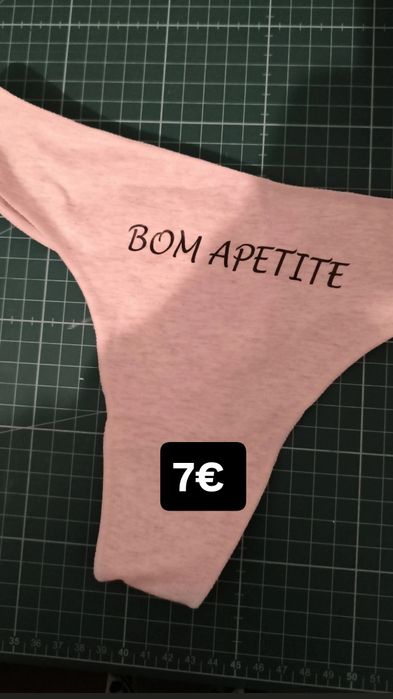 Cueca mulher com frase divertida