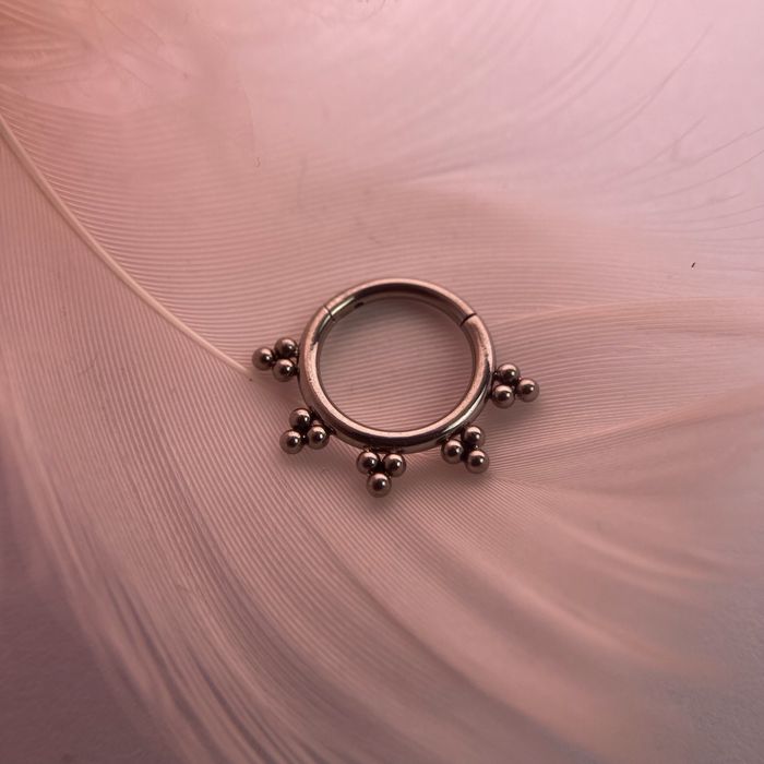 Kolczyk kółko tytanowe dla septum, deith.