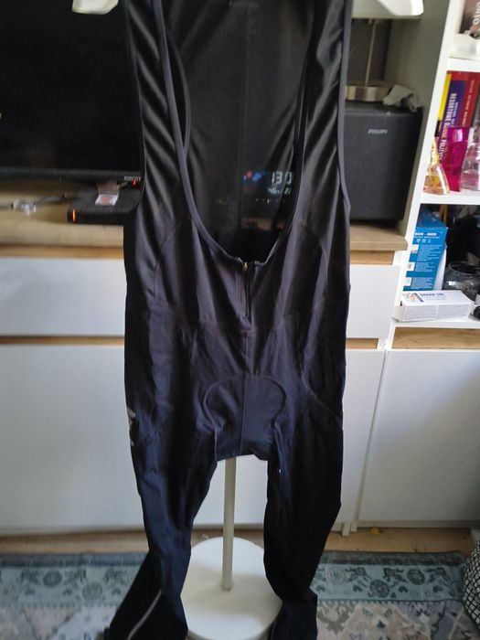 Leginsy rowerowe z wkładką, na szelkach Diadora rozmiar L