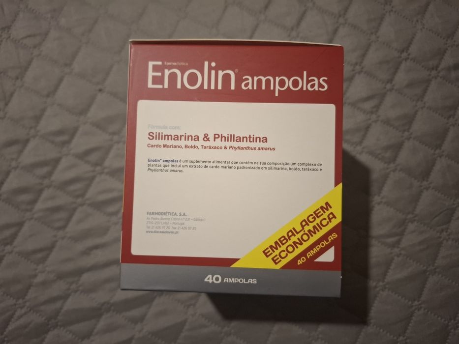 Enolin ampolas - protector e reparador hepático - NOVO