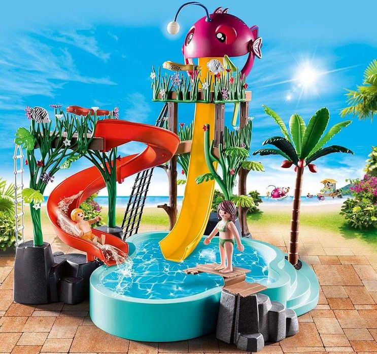 Playmobil Family Fun 70609 Aqua Park Ze Zjeżdżalniami Zestaw *NOWE*