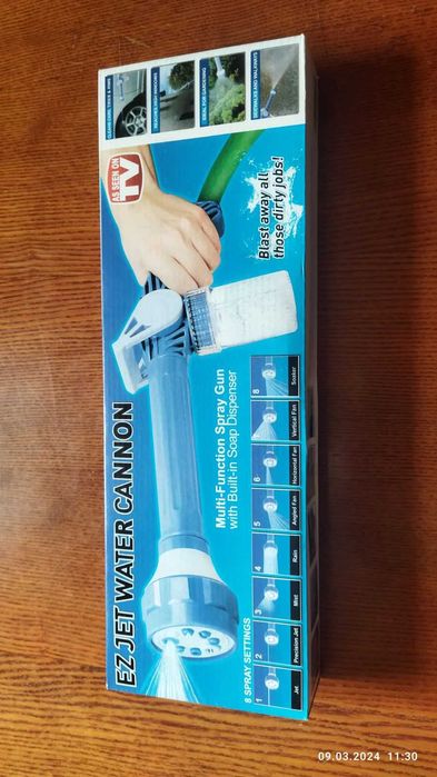 Новый пистолет-водомет для мойки авто,полива и др.