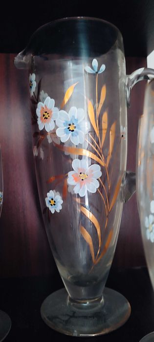Conjunto pintado à mão