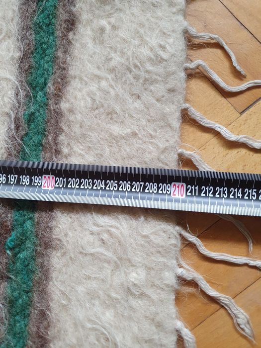 Pled koc narzuta wełna huculski kilim