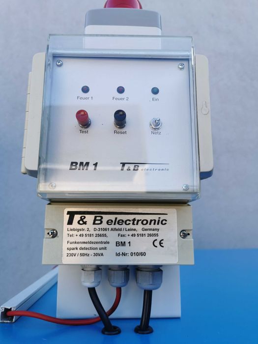 Odciąg dymu spawalniczego + system wykrywania i gaszenia iskier