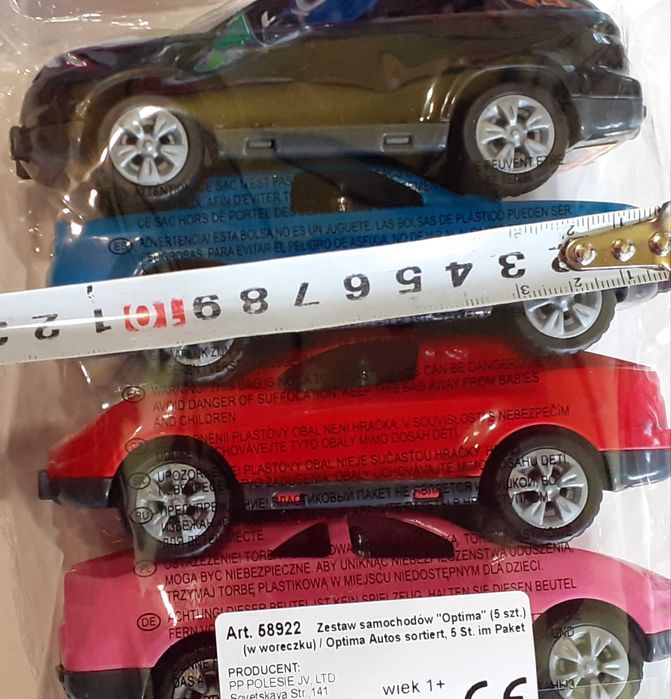 Samochód 5szt auto Polesie