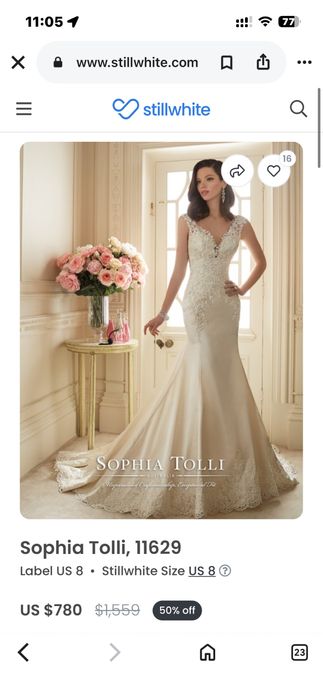 Весільна сукня бренду SOPHIA TOLLI