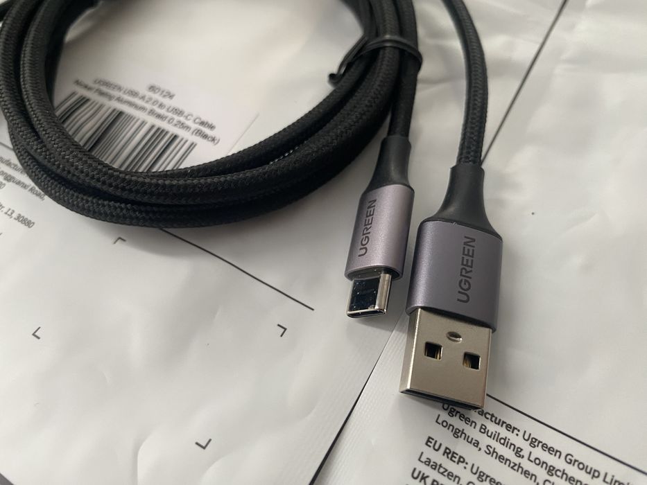 UGreen type-A - type-c 1,5m/0,25m