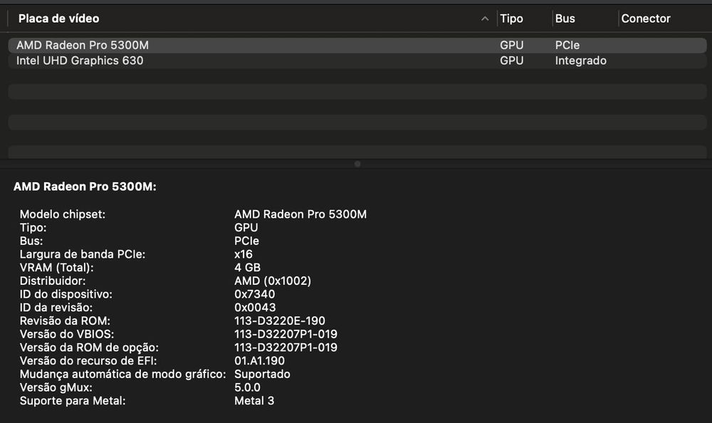 MacBook Pro 16" 2019 i7 6-Core 32GB RAM 512GB SSD Bateria como NOVA