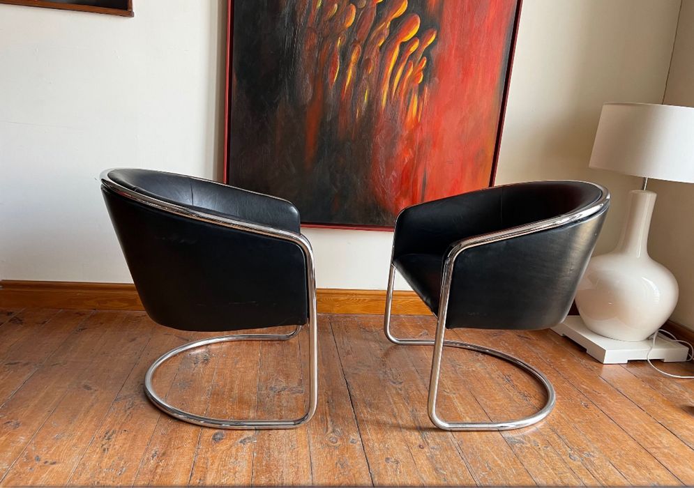 Thonet fotel tzw barrel chair projekt Anton Lorenz. Lata 70-te. Mid century