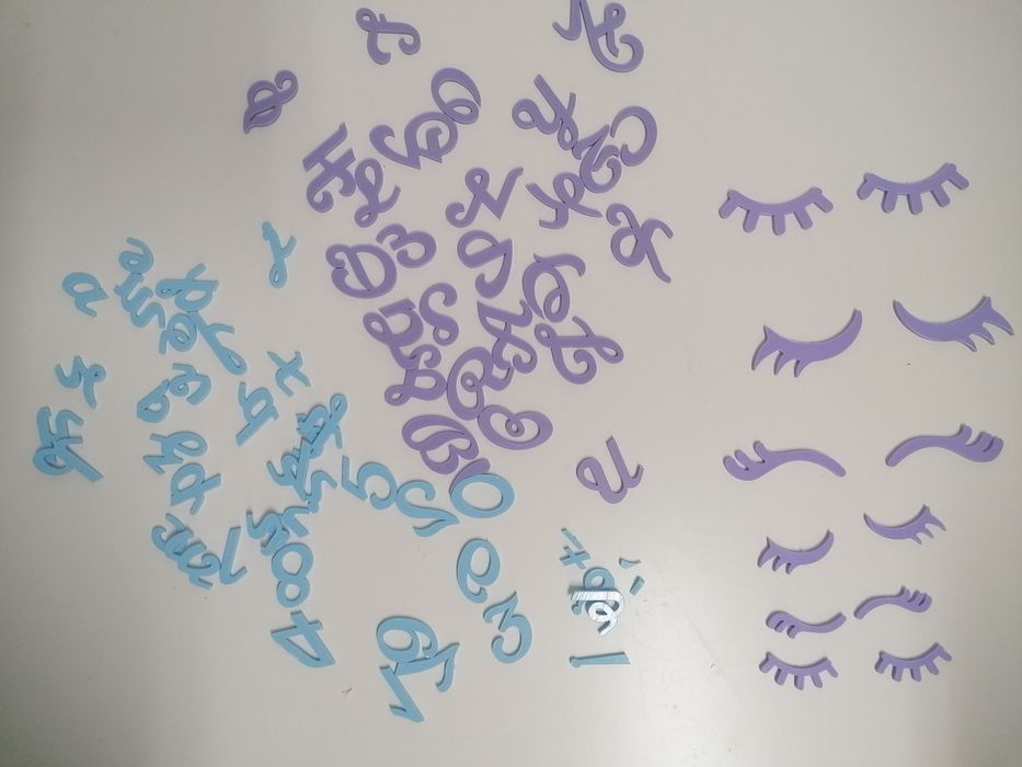 Conjunto de marcação de letras para cake design