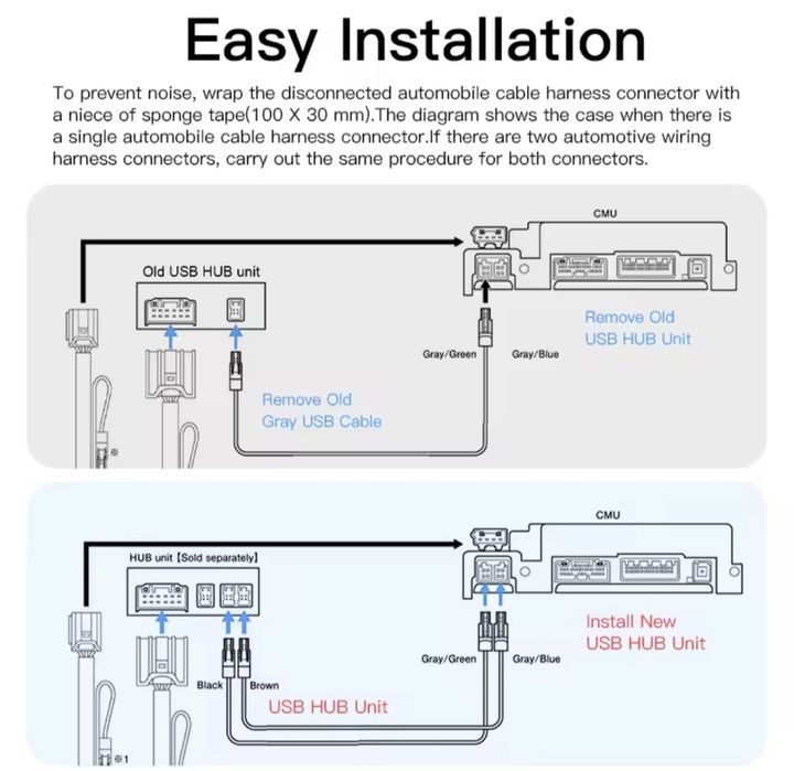 K1414 Adapter Moduł  tk78 66 9u0C DO ANDROID AUTO APPLE CARPLAY Mazda