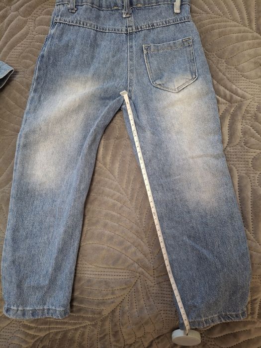 Джинсовий костюм для дівчинки трійка 4-5р. джинси