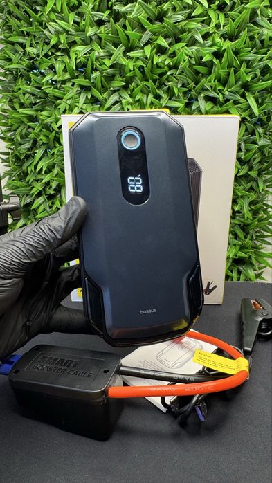 Топовый мощный бустер Базеус Baseus Jump Starter 20000 mAh пусковое