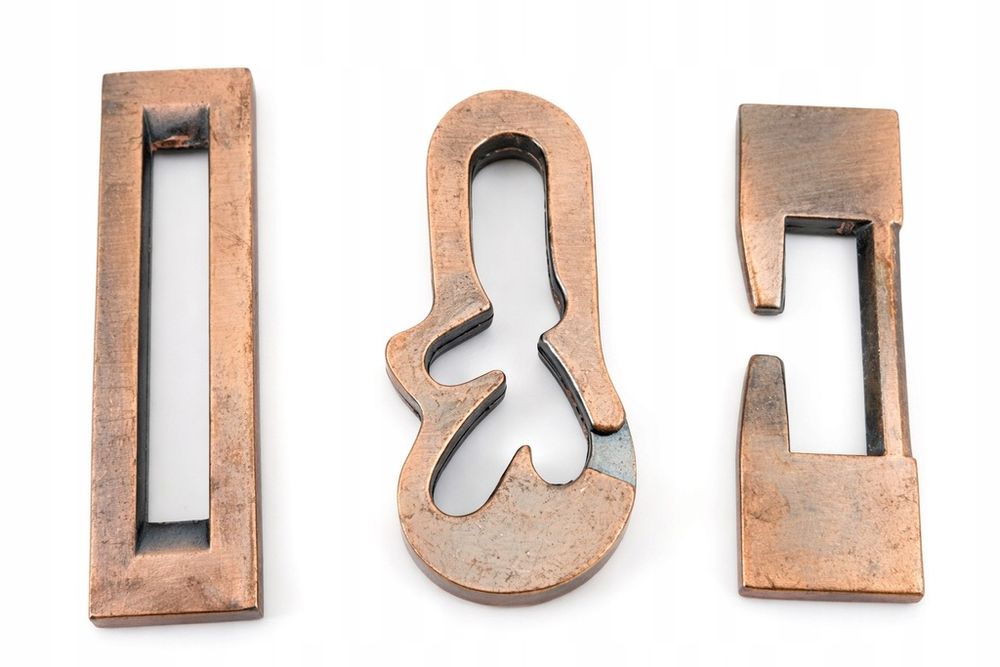 Łamigłówka Metalowa 3D IQ Puzzle Montessori dla Dzieci i Dorosłych