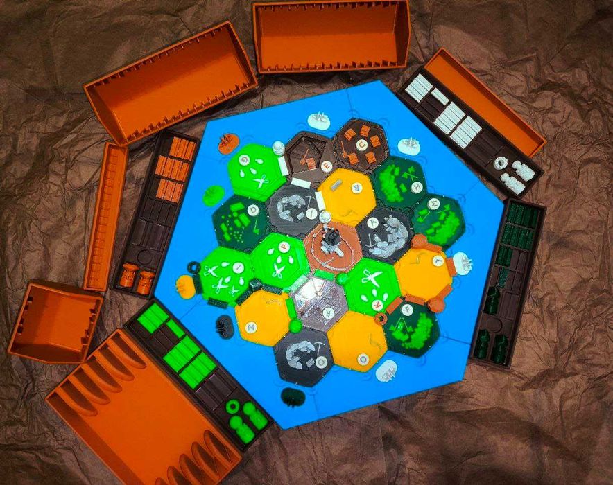 Колонізатори (Catan) — магнітний набір гексів + фішки гравців