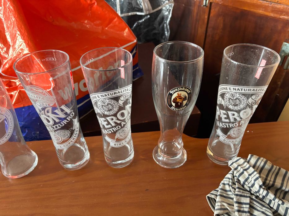 Copos de cerveja para coleccionador