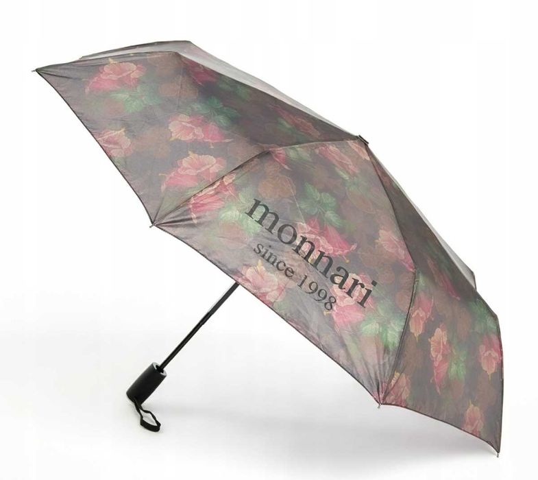 ZESTAW 2x parasol monnari w kwiaty składany solidna parasolka