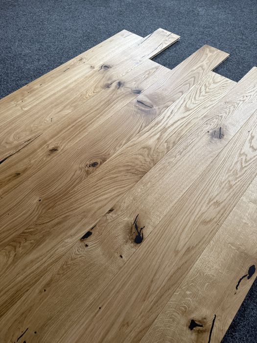 Deska Drewniana Dąb Rustic SCH 15x150x2000mm,4faza, OLEJ UVx2, od ręki 1000m2