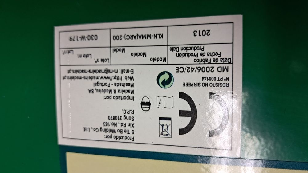 Máquina de soldar inverter 200A