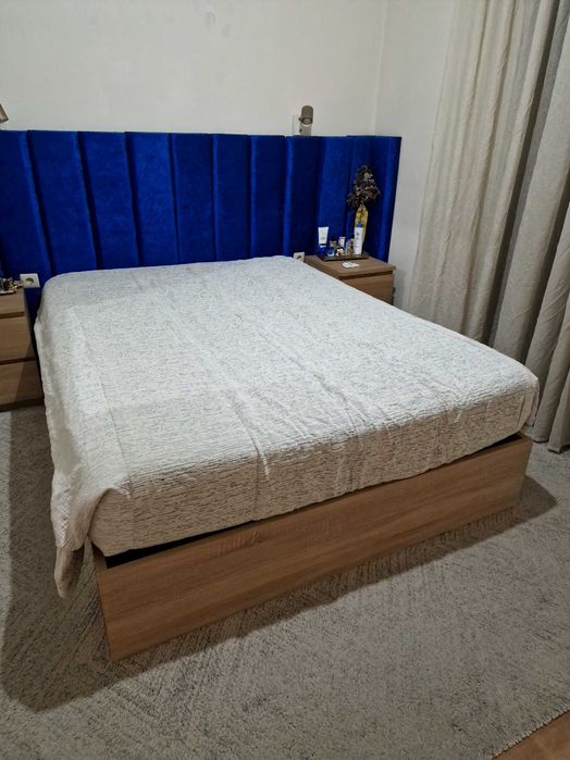 Mudança urgente | Cama 160x200 com arrumação + mesinhas a combinar