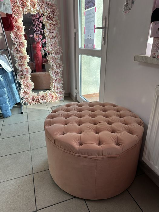 Duża Pufa różowa