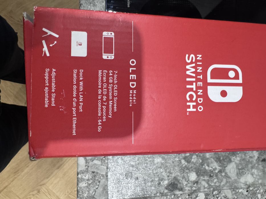 Nintendo switch oled pelen zestaw mało uzywana