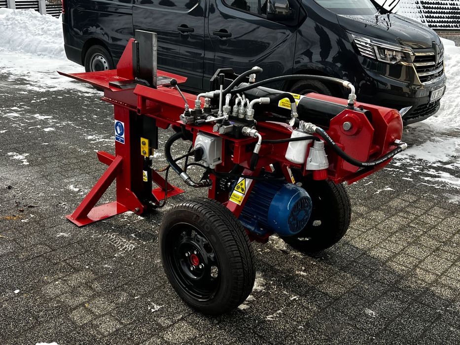 Łuparka hydrauliczna pozioma do drewna