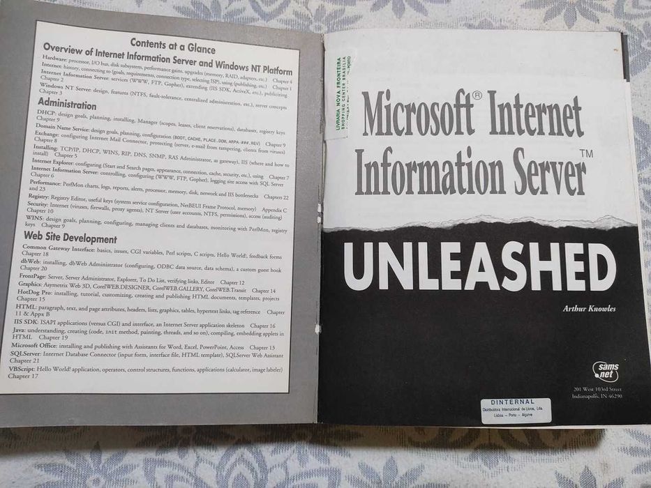 Livro Microsoft Internet Information Server Unleashed+CD - c/ ENVIO