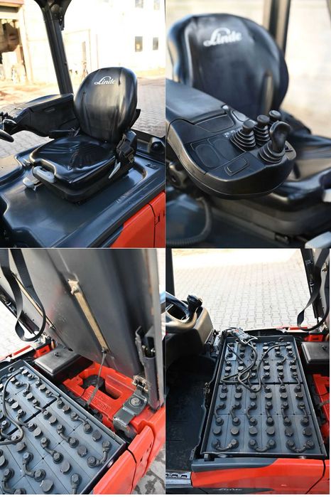 Wózek widłowy Linde E16C-02 Triplex 607 cm 2016 rok 5863mth FHP 472