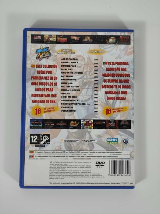 SNK Arcade Classics Vol. 1 Playstation 2 PS2