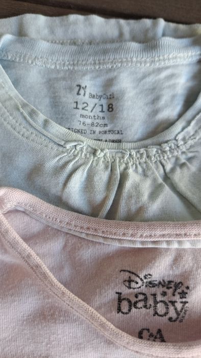 6 T-shirts menina 12/18 meses e 2 anos