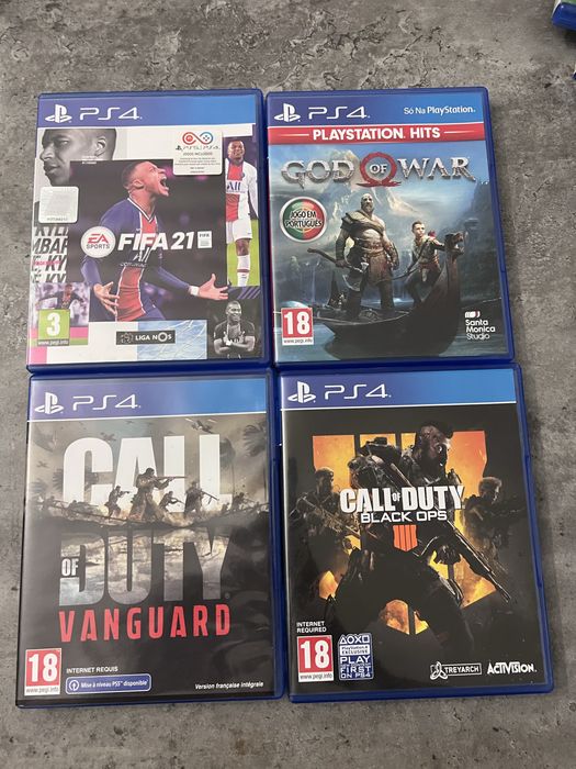 PS4 + 2 Comandos + 8 Jogos | GTA V | Gran Turismo 7 | God of War