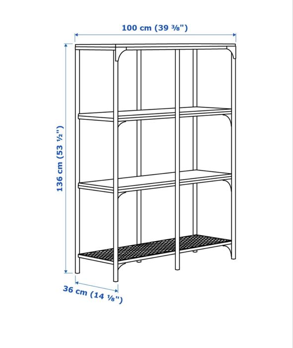 Regał IKEA Fjallbo industrialny