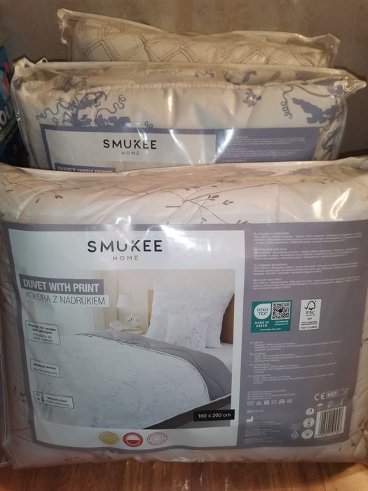 Kołdra Smukee nowa 160*200 z nadrukiem
