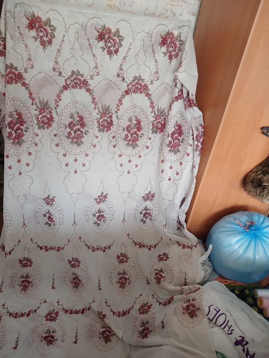 Тюль и шторы 2 шт. Б/у