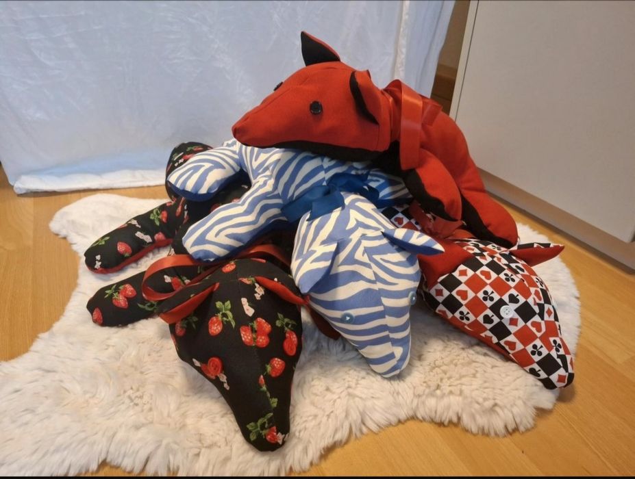 Pluszak lis reto handmade