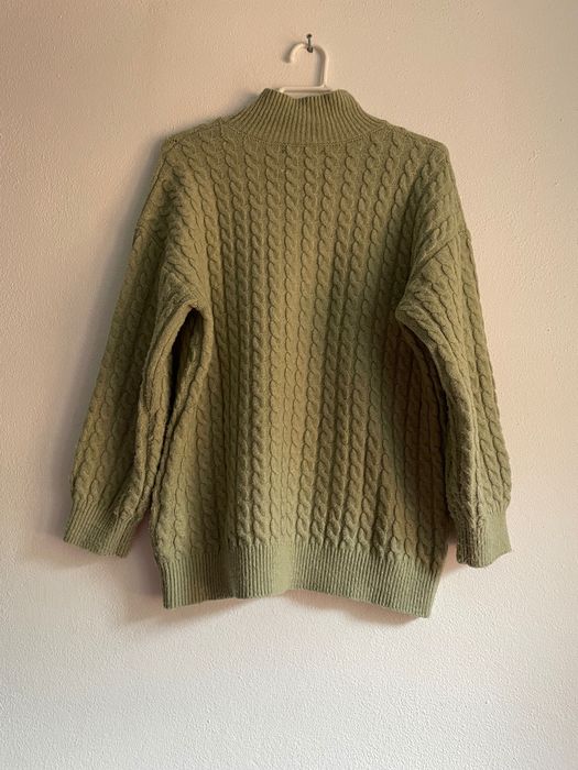 Camisola de malha verde