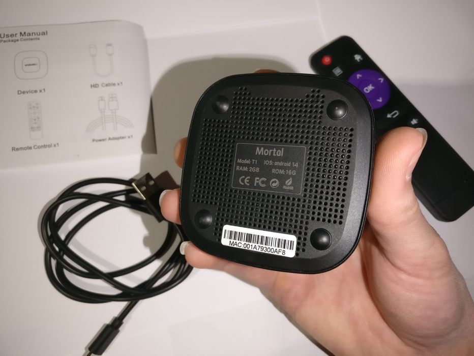 Нова Смарт ТВ приставка Андроїд 14 Mortal T1