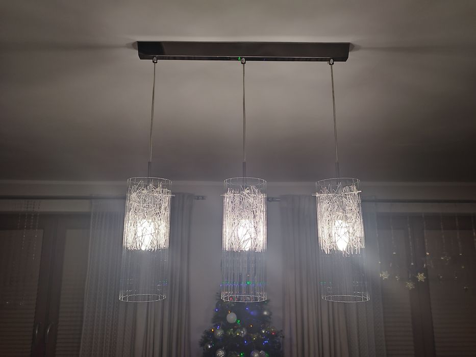 Lampa do salonu chrom