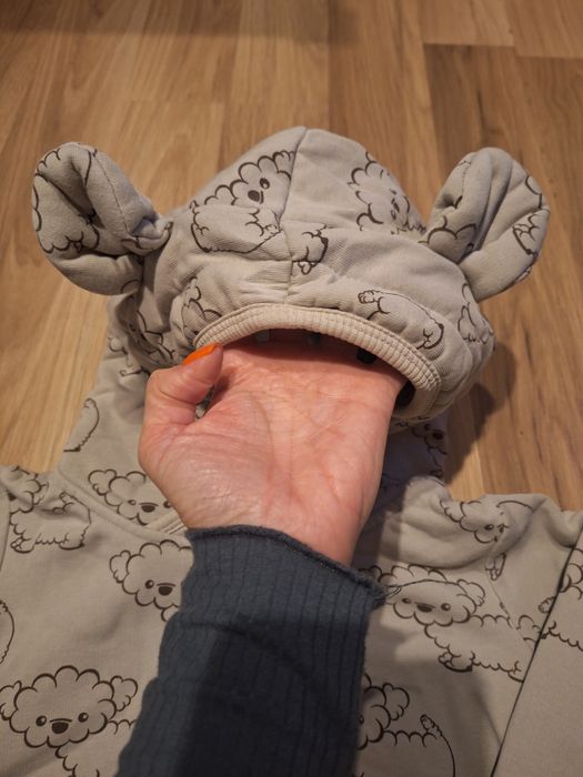 Zezulla bluza zzz z uszami, 116 ciepła