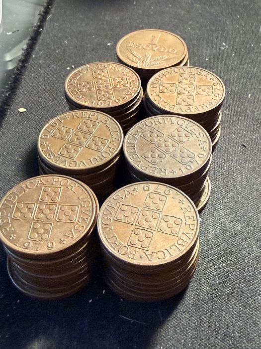 Moedas 1escudo cobre 1979
