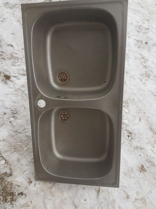 Zlew dwukomorowy aluminiowe