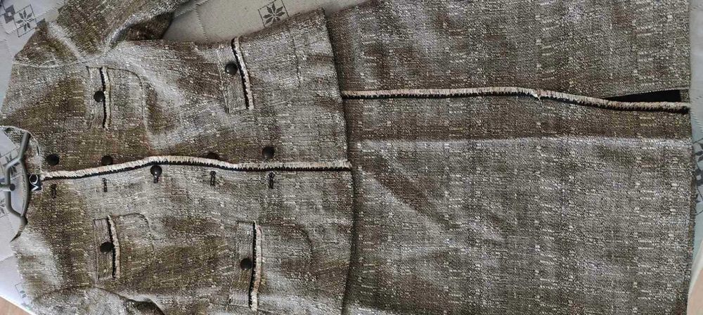 Модний женский тёплый костюм пиждак юбка  б/у